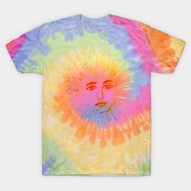 Rainbow Face Burst T-Shirt by Klssaginaw